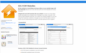 IDX-VOW website screenshot